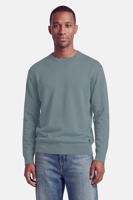 Pull col O - bleu
