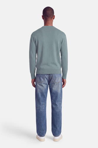Pull col O - bleu