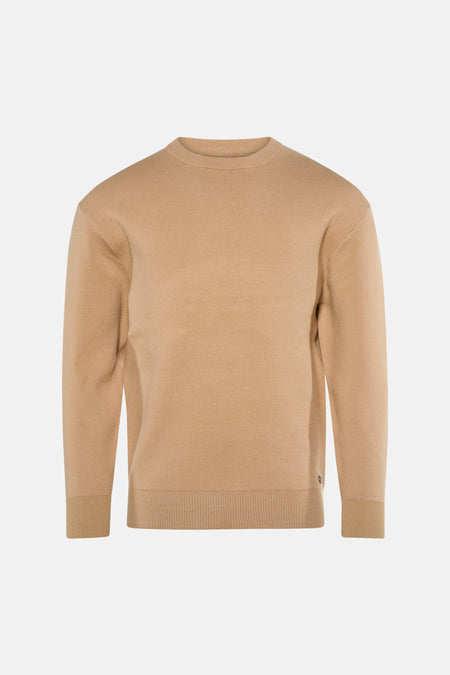 Trui met ronde hals beige - INDIGOLD