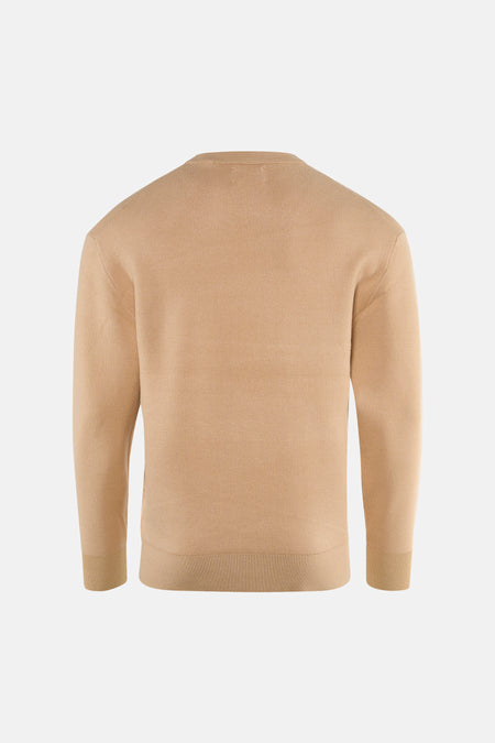 Trui met ronde hals beige - INDIGOLD