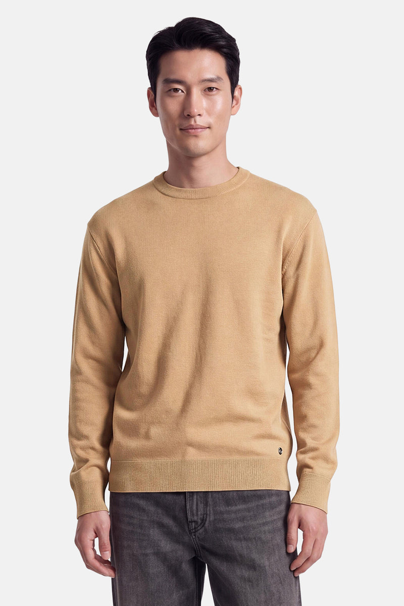 Pull col O - beige