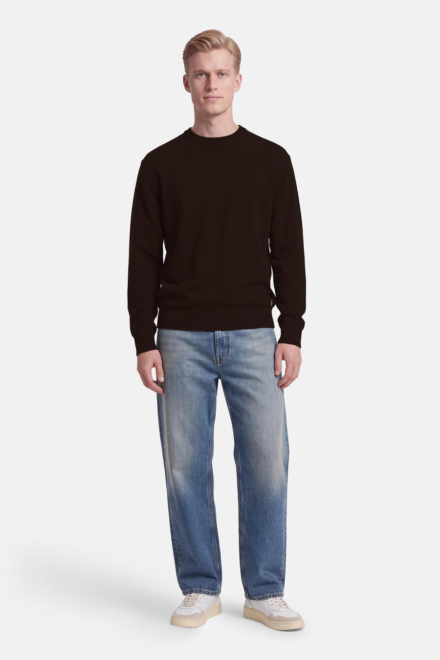 Pull O-hals - bruin