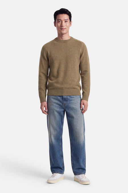 Pull O-hals - Beige