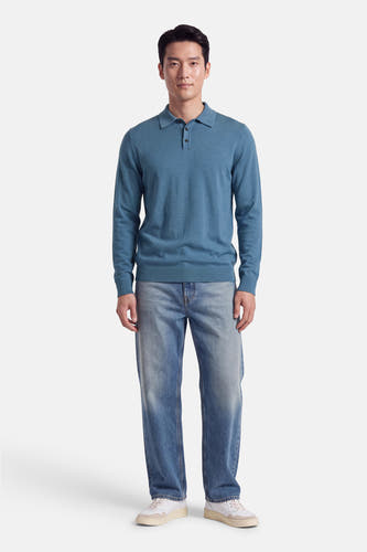 Pull O-hals - blauw