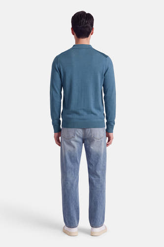 Pull O-hals - blauw