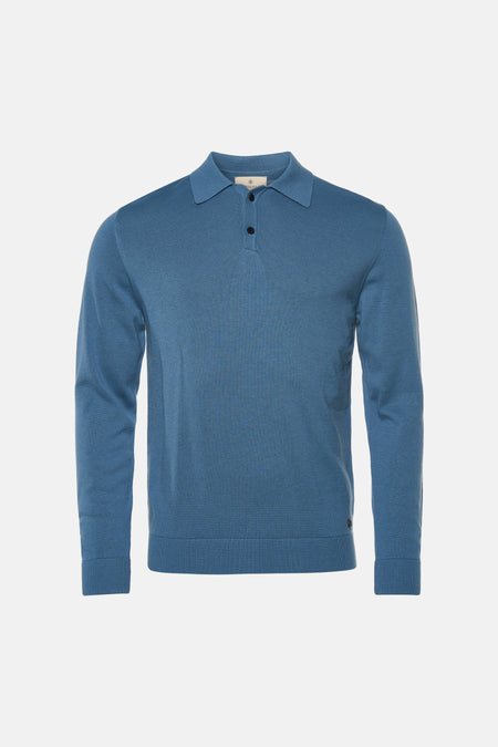 Trui met ronde hals blauw - INDIGOLD