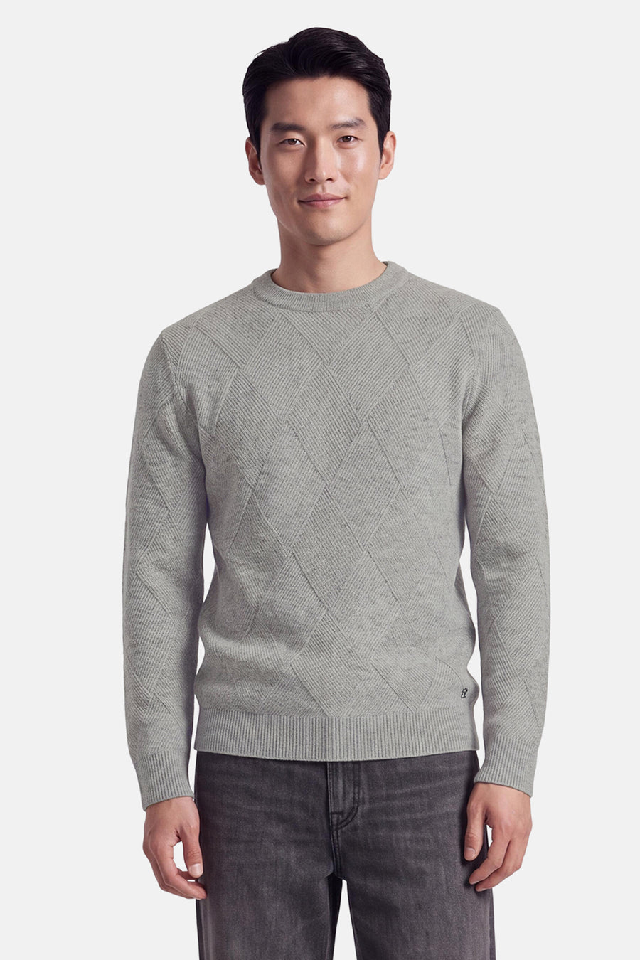 Pull O-hals - grijs