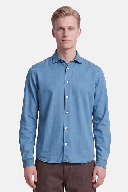 Hemd met lange mouwen - light blue denim