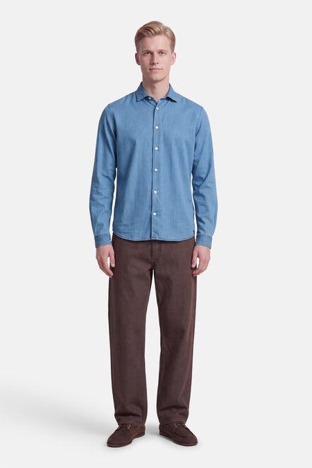 Hemd met lange mouwen - light blue denim