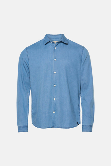 Chemise (manches longues) light blue denim - INDIGOLD