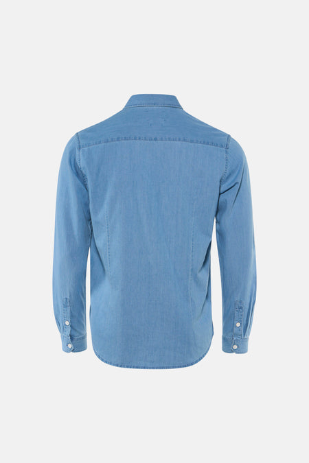 Chemise (manches longues) light blue denim - INDIGOLD