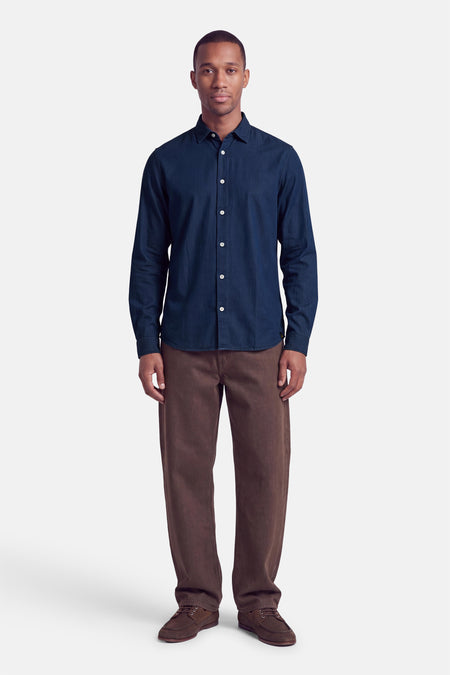 Hemd met lange mouwen - blauw