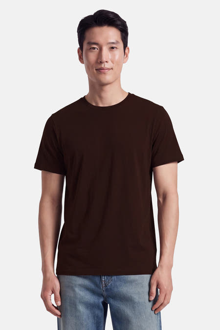 T-shirt à manches courtes - brun