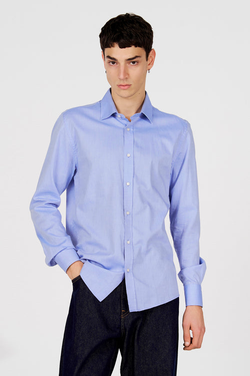 Hemd met lange mouwen - blauw