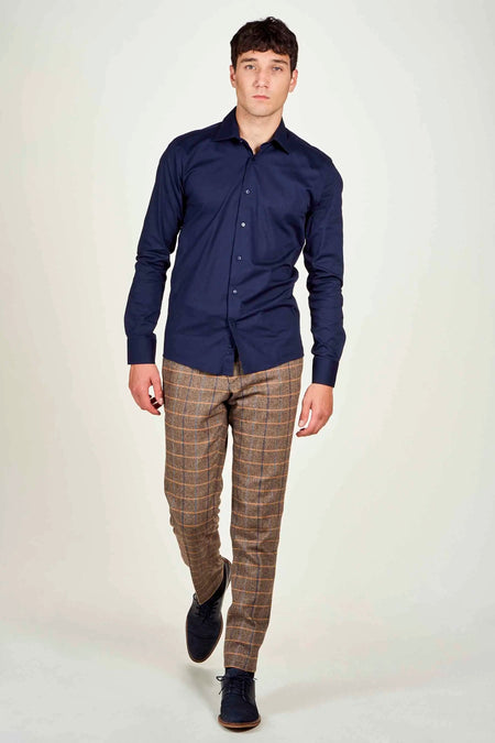 Hemd (lange mouwen) Blauw - Le Fabuleux Marcel de Bruxelles