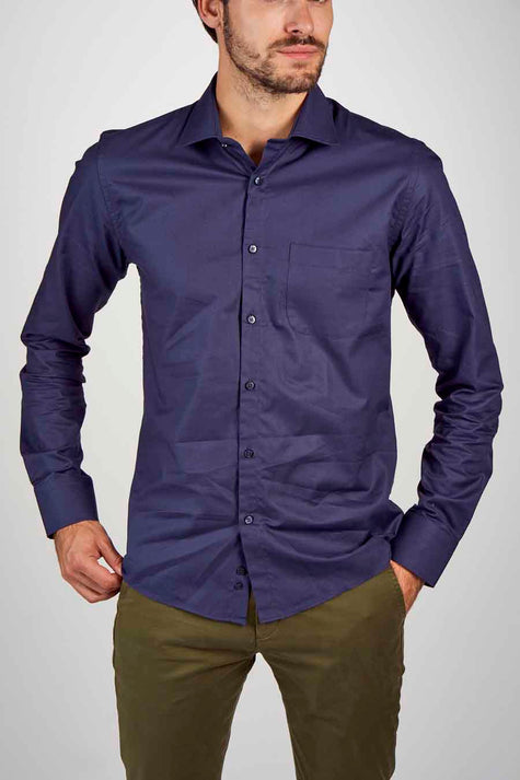 Chemise (manches longues) Bleu - Le Fabuleux Marcel de Bruxelles