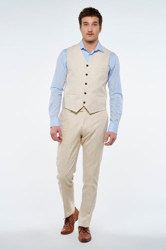 Pantalon costume - beige - Le Fabuleux Marcel de Bruxelles