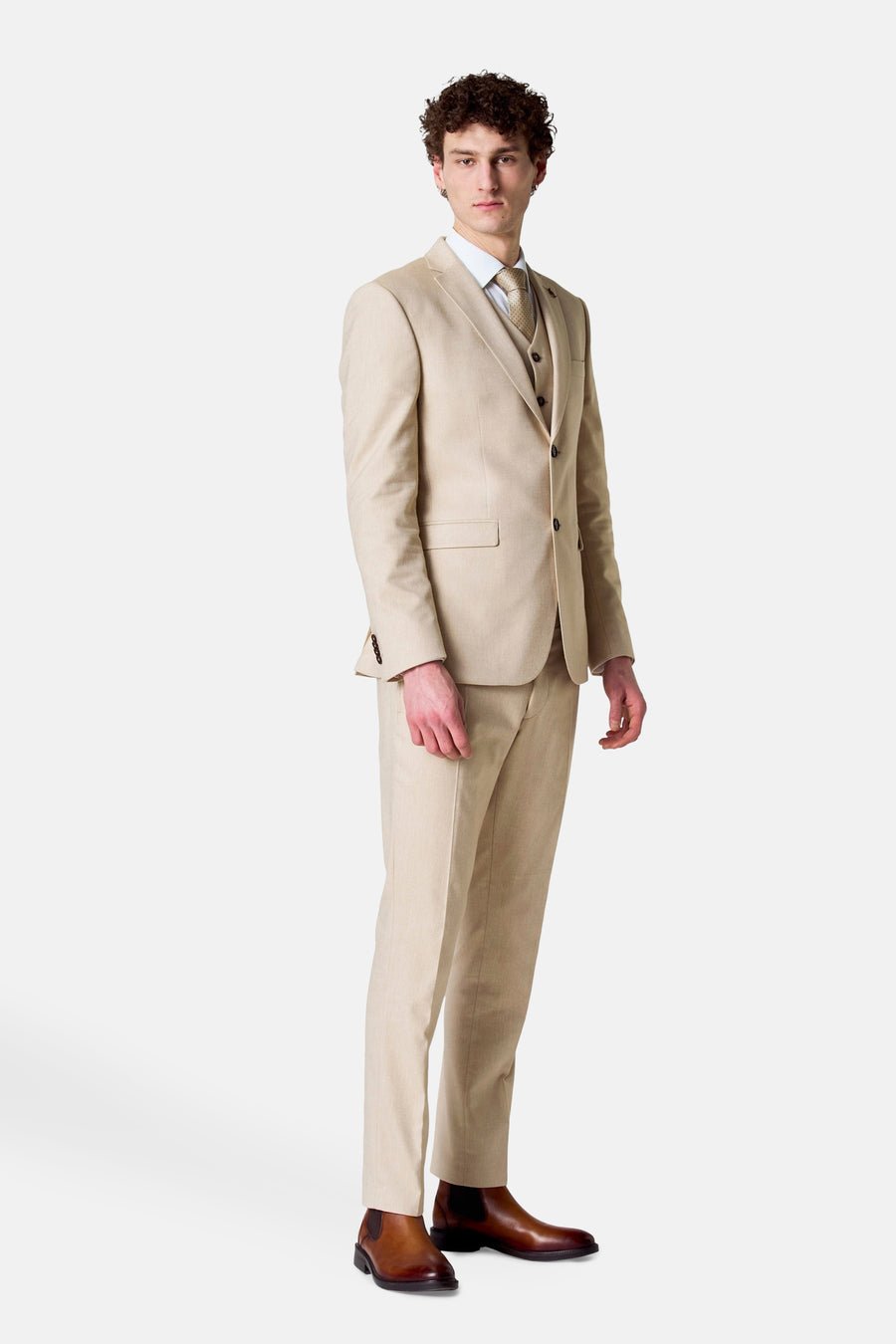 Pantalon de costume - beige - Le Fabuleux Marcel de Bruxelles