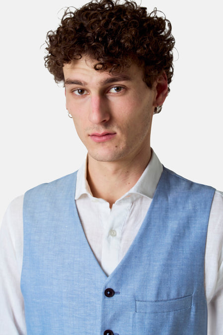 Gilet Blauw - Le Fabuleux Marcel de Bruxelles