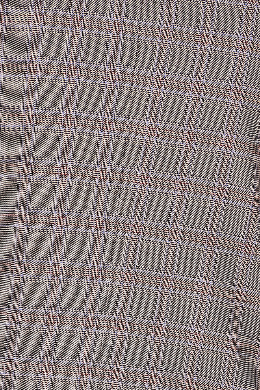 Blazer marron de Le Fabuleux Marcel de Bruxelles, avec un motif à carreaux subtil et une texture fine.