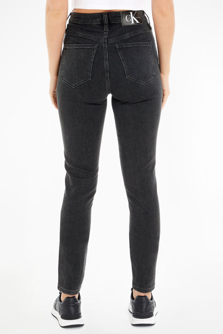 HR SKINNY CK - dark grey denim