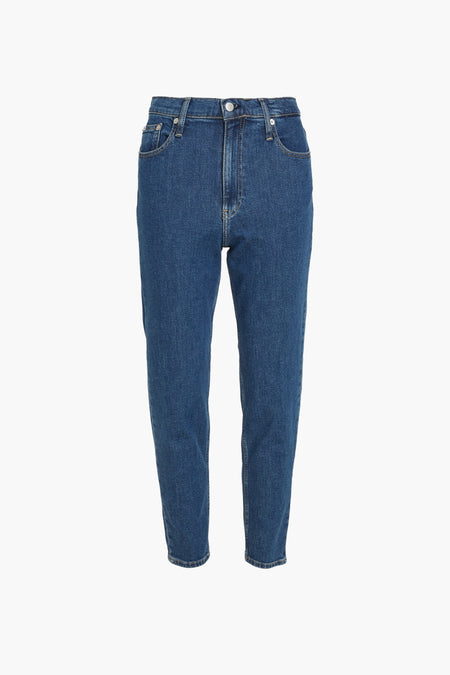 MOM CK - mid blue denim