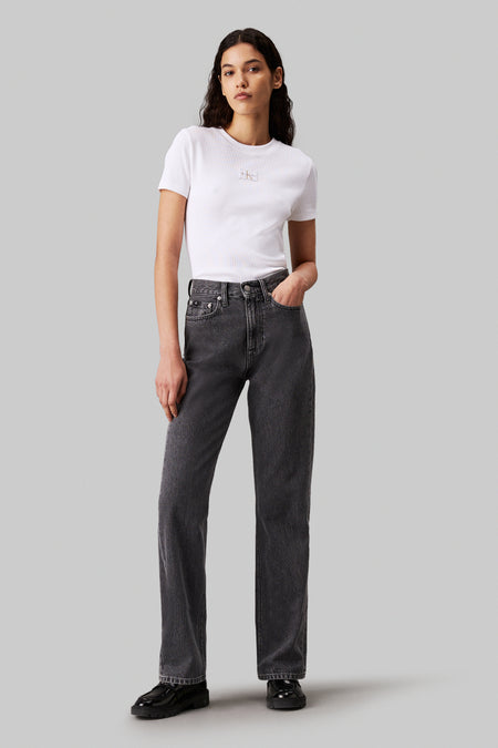 Jeans straight Light grey denim - Calvin Klein