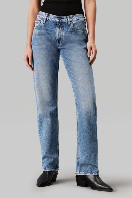 LOW RISE STRAIGHT - light blue denim
