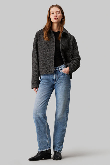 LOW RISE STRAIGHT - light blue denim