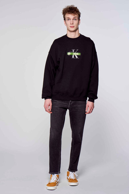 Sweater met ronde hals Zwart - Calvin Klein