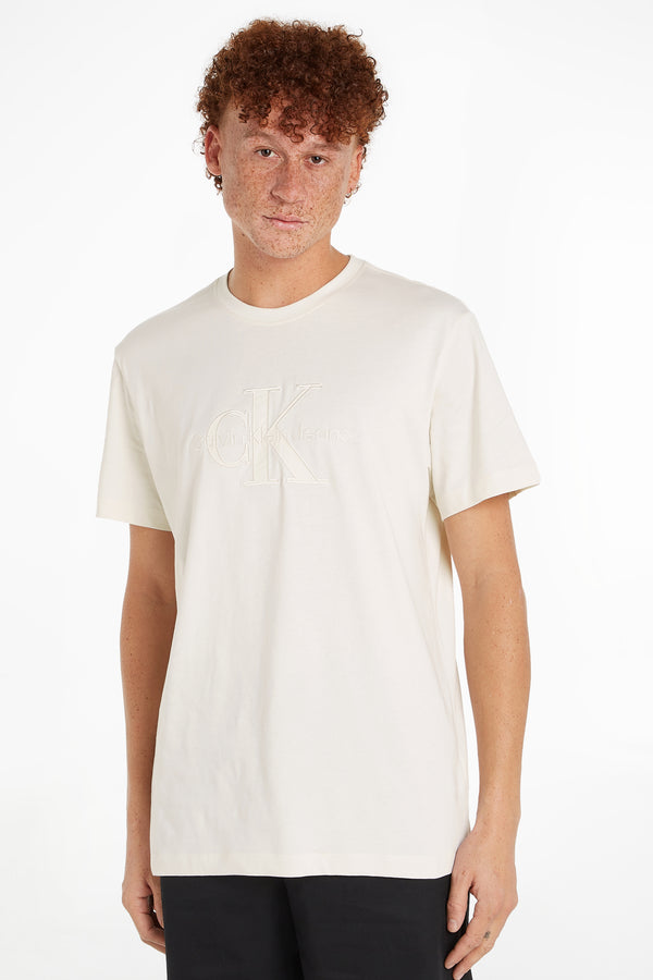 T-shirt (korte mouwen) Ecru - Calvin Klein