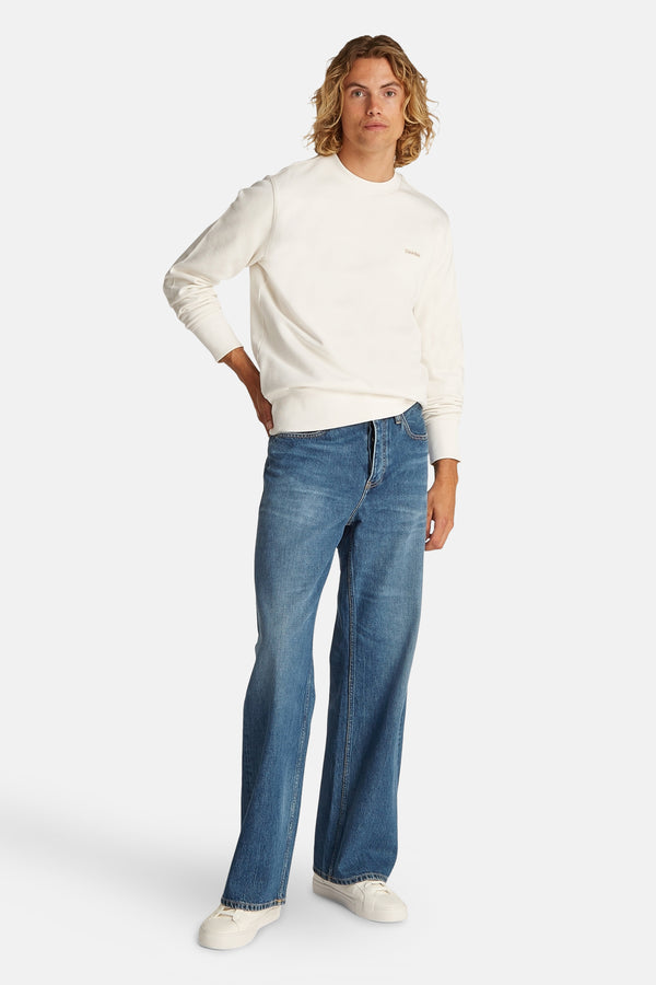 Sweater met ronde hals Ecru - Calvin Klein