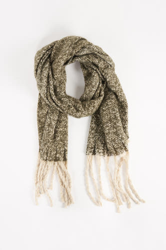 Manteau d'hiver vert Access Access avec fr fr et et et un design sur sur sur sur blanc.