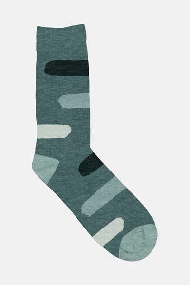 Chaussettes grises d'ACCESSORIES BY JACK & JONES, avec un motif rayé dans différentes teintes.