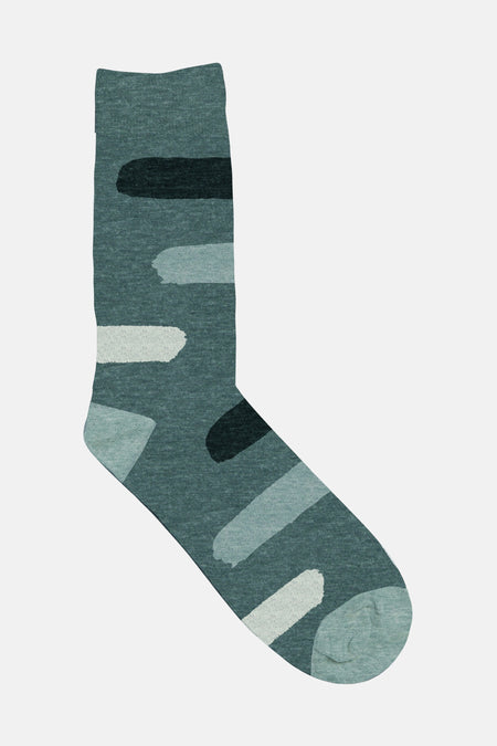 Grijze sokken van ACCESSORIES BY JACK & JONES, met een gestreept patroon in verschillende tinten.