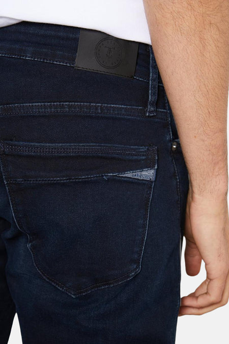 Jeans straight blue black denim - LE TEMPS DES CERISES