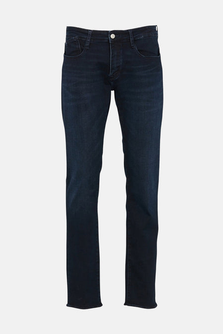 Jeans straight blue black denim - LE TEMPS DES CERISES