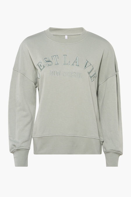 Sweater met ronde hals Groen - HAILYS