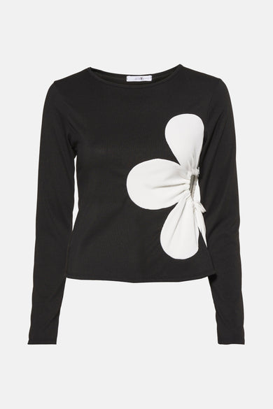 T-shirt met lange mouwen - zwart