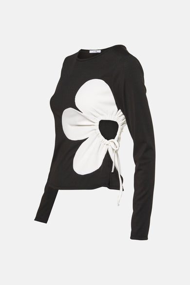 T-shirt met lange mouwen - zwart