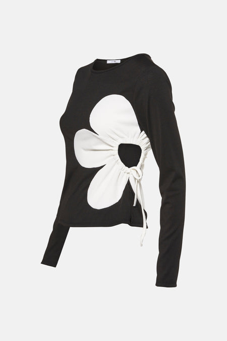 T-shirt met lange mouwen - zwart