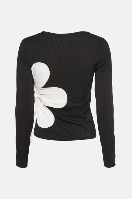 T-shirt met lange mouwen - zwart