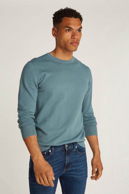 Sweater met ronde hals Blauw - Calvin Klein