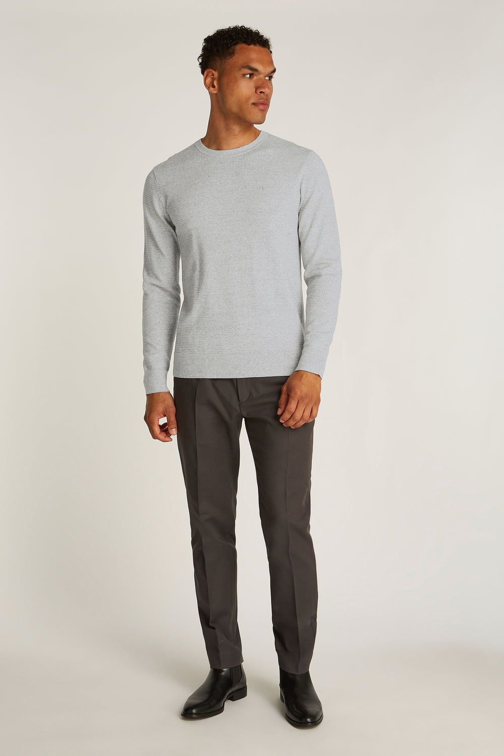 Sweat col O Gris - Calvin Klein