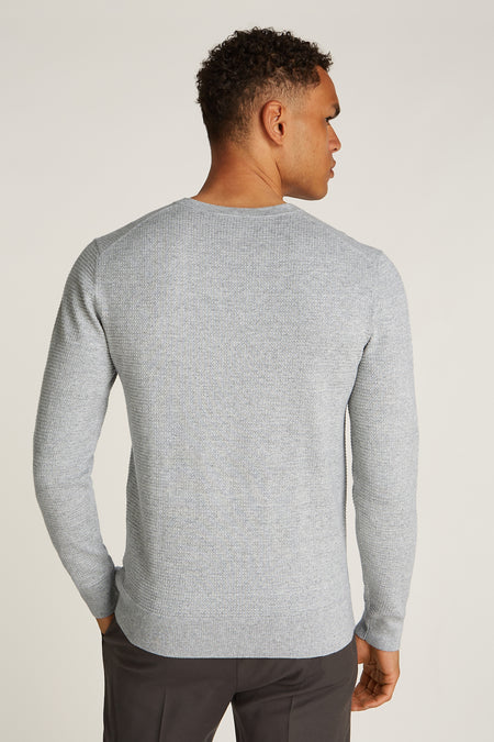Sweater met ronde hals Grijs - Calvin Klein