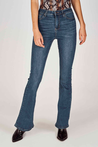 Jean &eacute;vas&eacute; - bleu