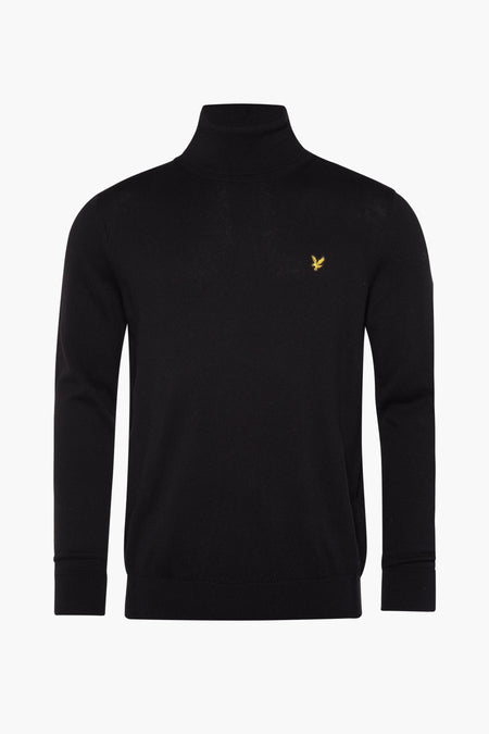 Pull col roulé noir - LYLE & SCOTT