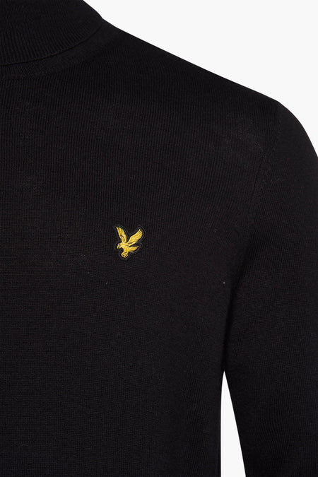 Pull col roulé noir - LYLE & SCOTT