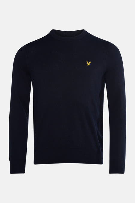 Trui met ronde hals blauw - LYLE & SCOTT