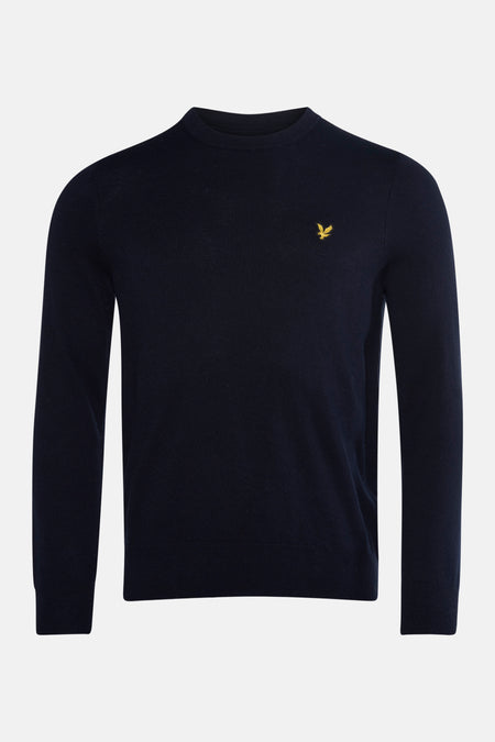 Trui met ronde hals blauw - LYLE & SCOTT